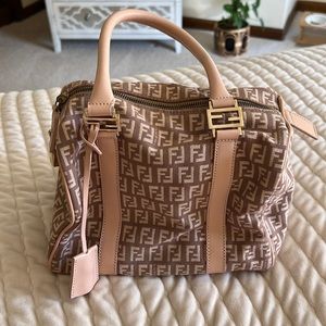 Pink Fendi Boston bag